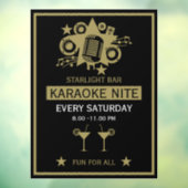 Karaoke Promotiemuur Raamsticker (Vel 3)