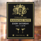 Karaoke Promotiemuur Raamsticker (Vel 2)