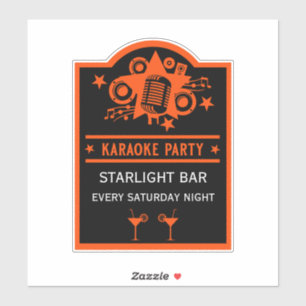 Karaoke Promotiemuur Sticker