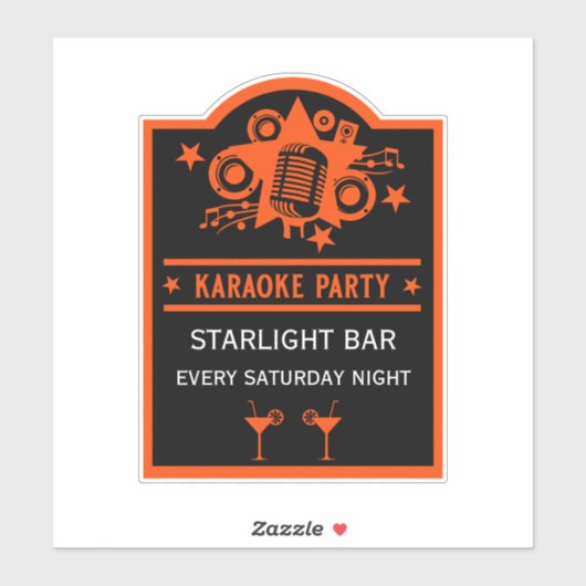 Karaoke Promotiemuur Sticker (Vel)