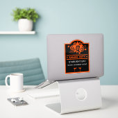 Karaoke Promotiemuur Sticker (Laptop op bureau)