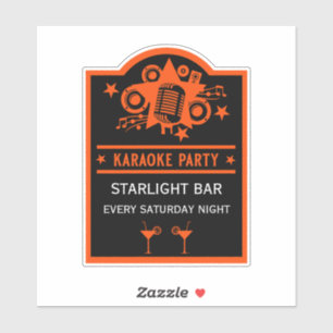 Karaoke Promotiemuur Sticker