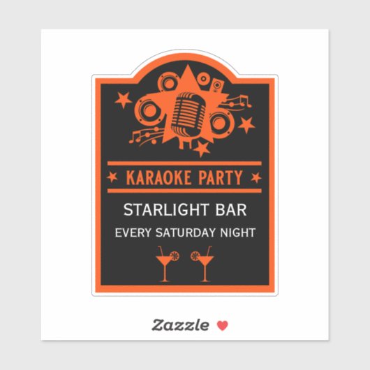Karaoke Promotiemuur Sticker (Vel)