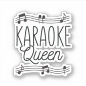 KARAOKE QUEEN STICKER (Voorkant)
