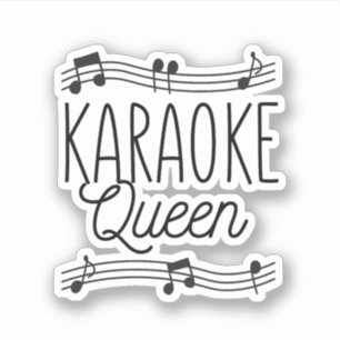 KARAOKE QUEEN STICKER