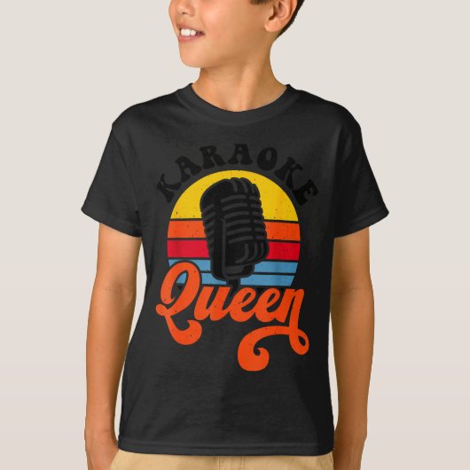 Karaoke Queen  T-shirt (Voorkant)