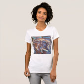 Karaoke Queen Woman Singing T-shirt (Voorkant volledig)