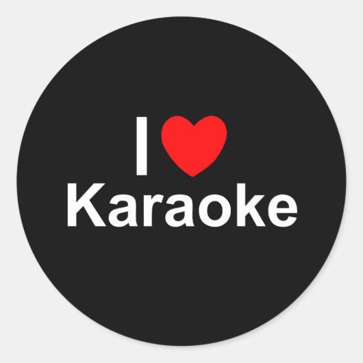 Karaoke Ronde Sticker (Voorkant)