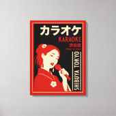 Karaoke Shibuya Tokyo Canvas Afdruk (Voorkant)