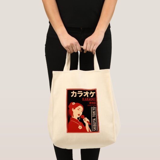 Karaoke Shibuya Tokyo Tote Bag (Voorkant (product))