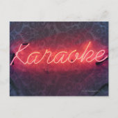 Karaoke Sign Briefkaart (Voorkant)