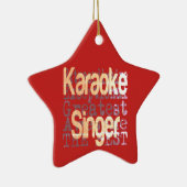 Karaoke Singer Extraordinaire Keramisch Ornament (Rechts)