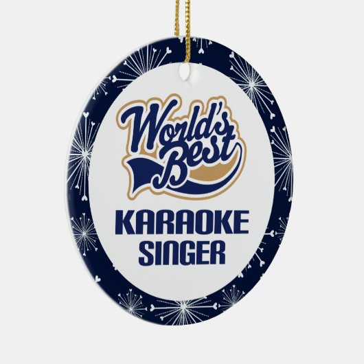 Karaoke Singer Gift Ornament (Rechts)
