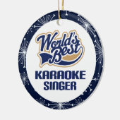 Karaoke Singer Gift Ornament (Links)