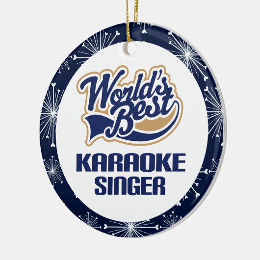Karaoke Singer Gift Ornament (Links)