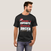 Karaoke Singer Kerstkerstkerstman Favoriete Karaok T-shirt (Voorkant volledig)