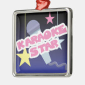 karaoke ster metalen ornament (Links)