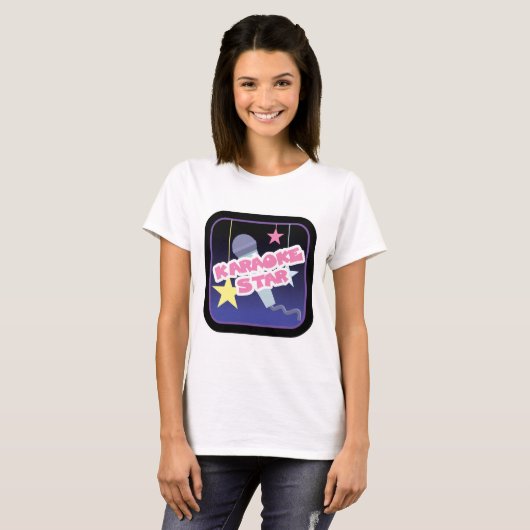 karaoke ster t-shirt (Voorkant volledig)