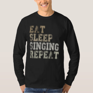 karaoke tekst ontwerp koor zanger karaoke zanger t-shirt