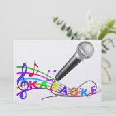 KARAOKE - Uitgenodigd feest - SRF Kaart (Staand voorkant)