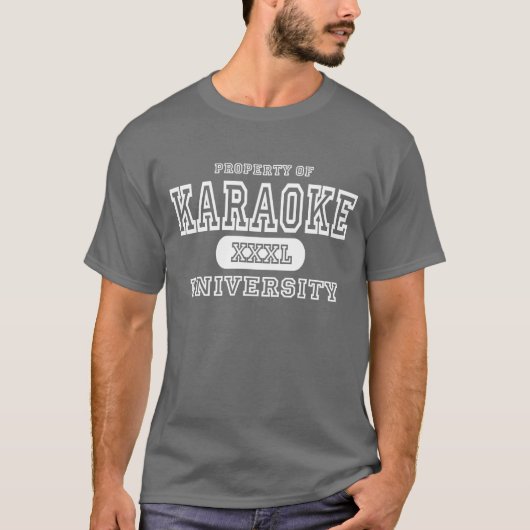 Karaoke University Dark T-shirt (Voorkant)