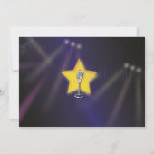 Karaoke verjaardagsfeest dansster foto kaart (Achterkant)