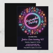 Karaoke verrassingsverjaardag kaart (Voorkant / Achterkant)