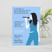 KARAOKE Zang Feest Meisjes Avond Uit Verjaardag Kaart (Staand voorkant)