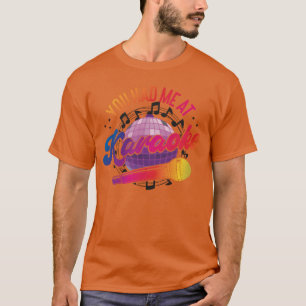 Karaoke Zanger 80s Retro Disco vrienden T-shirt
