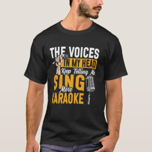 Karaoke Zanger 80s Retro Vintage De Stemmen In Mij T-shirt