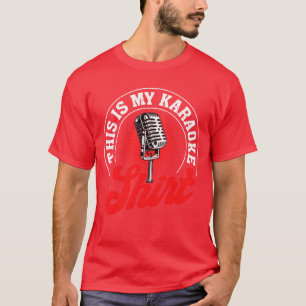 Karaoke Zanger 80s Retrohis Is My Karaoke cadeau T-shirt