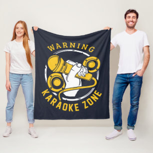 Karaoke Zone Singer Musician Fleece Deken