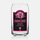 Karaokewinnaar Blikvorm Glas (Achterkant)