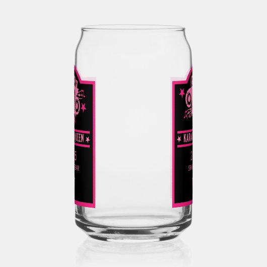 Karaokewinnaar Blikvorm Glas (Rechts)