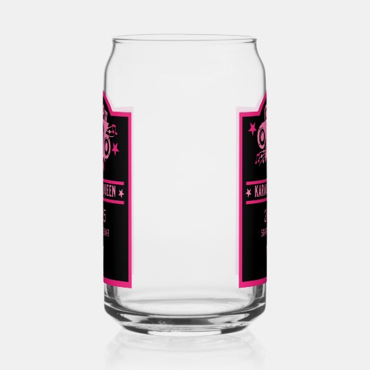 Karaokewinnaar Blikvorm Glas (Links)