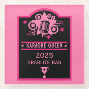 Karaokewinnaar Glazen Onderzetter