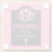 Karaokewinnaar Glazen Onderzetter (Achterkant)