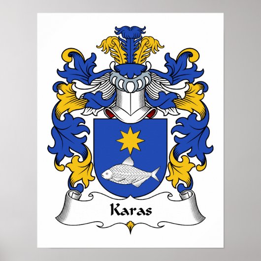 Karas Family Crest Poster (Voorkant)