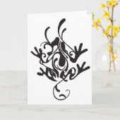 Karas Frog Kaart (Gele Bloem)