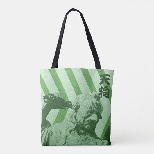Karasu Tengu Yokai | Japanse folklore Tote Bag (Achterkant)
