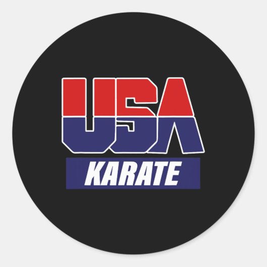 Karate2 Ronde Sticker (Voorkant)