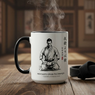 Karate 5e Grondregel - Mentaliteit Boven Techniek Mok