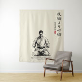 Karate 5e Principe - Mentaliteit Boven Techniek Wandkleed (In situ)