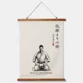 Karate 5th Precept - Mentality Over Technique Hangend Wandkleed (Voorkant)