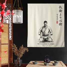 Karate 5th Precept - Mentality Over Technique Wandkleed