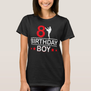 Karate 8th Birthday Boy Taekwondo 8 jaar oud Kind T-shirt