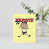 KARATE - Afrikaanse American Boy Tshirts en Gifts Briefkaart (Staand voorkant)