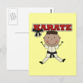 KARATE - Afrikaanse American Boy Tshirts en Gifts Briefkaart (Voorkant / Achterkant)