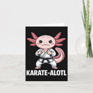 Karate-alotl Axolotl Karate Lover Martial Arts Kaart