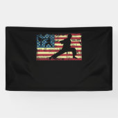 Karate American Flag Martial Arts Spandoek (Horizontaal)